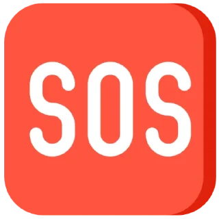 🆘️ emoji 🚨 Telegram sticker 9 of 10