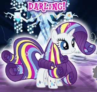 😍 emoji Wow! Glimmer | @MLP_AnimatedStickers Telegram sticker 13 of 120
