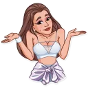 🤷‍♀️ emoji Ariana Grande Telegram sticker 22 of 25