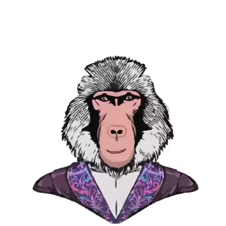 🤑 emoji Boss ape Telegram sticker 9 of 11