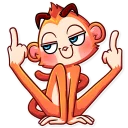 🖕 emoji Go Ape Telegram sticker 17 of 35