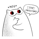 🤔 emoji Be patient, Meawbin Telegram sticker 22 of 40