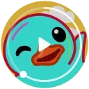👋 emoji Rainbow Duck :: @Stickers_Chaos Telegram sticker 14 of 15