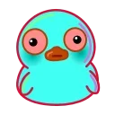 😵‍💫 emoji Rainbow Duck :: @Stickers_Chaos Telegram sticker 15 of 15