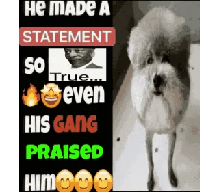 Sticker from He made a statement