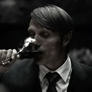🍷 emoji Mads Mikkelsen🎀 Telegram sticker 13 of 91