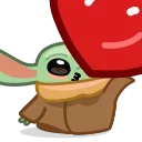Sticker from Distorted Baby Yoda