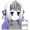 😐 emoji Anime emotions Telegram sticker 10 of 18