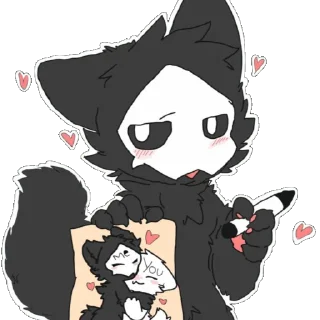 ✏️ emoji Кривой латекс/ @furry_gifss <— крутые гифки Telegram sticker 9 of 18