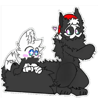 🥰 emoji Кривой латекс/ @furry_gifss <— крутые гифки Telegram sticker 10 of 18