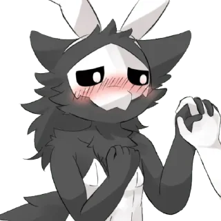 😱 emoji Кривой латекс/ @furry_gifss <— крутые гифки Telegram sticker 17 of 18