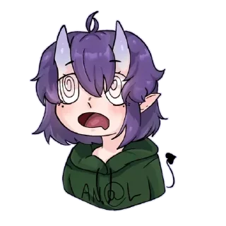🤤 emoji Mery stickers by Kikoyo @Svit_Kikoyo Telegram sticker 3 of 19