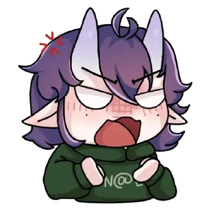 😡 emoji Mery stickers by Kikoyo @Svit_Kikoyo Telegram sticker 13 of 19