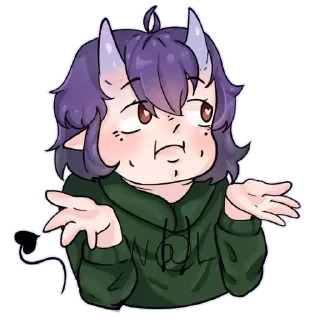 🤷 emoji Mery stickers by Kikoyo @Svit_Kikoyo Telegram sticker 4 of 19