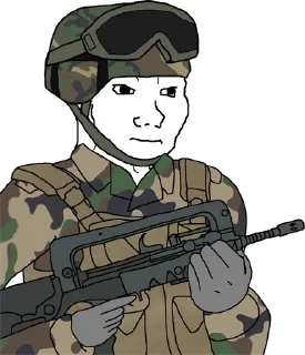 🫤 emoji MilitaryWojaks Telegram sticker 7 of 120