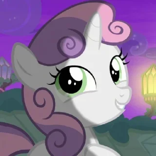 🍬 emoji Sweetie Belle | @MLPstick Telegram sticker 12 of 50