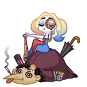 🧐 emoji Harley Quinn Telegram sticker 21 of 25