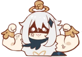 🦾 emoji Paimon by @anime_stickerr Telegram sticker 10 of 28