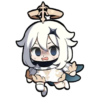 😨 emoji Paimon by @anime_stickerr Telegram sticker 5 of 28