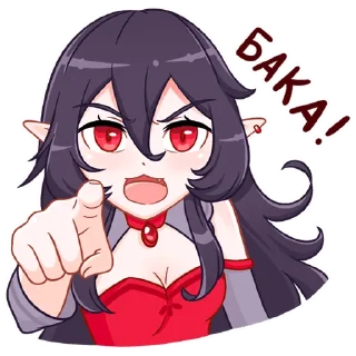 😡 emoji Тёмная Айрис Telegram sticker 14 of 48