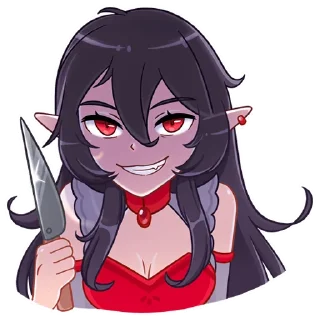 🙂 emoji Тёмная Айрис Telegram sticker 19 of 48