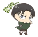 Sticker from shingeki no kyojin chibi