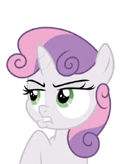 👿 emoji @mlpstickers Sweetie Belle Telegram sticker 14 of 60