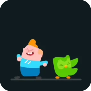 🦜 emoji Дуолінго | @krikolvix Telegram sticker 17 of 35