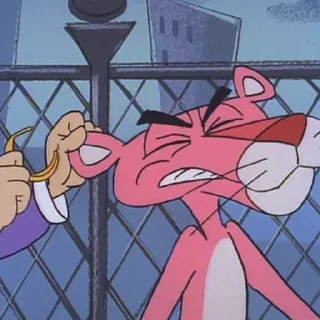 😡 emoji Pink Panther @hehbaldezh Telegram sticker 7 of 75