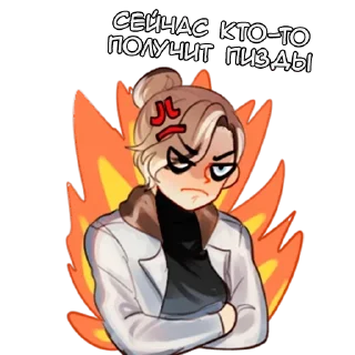 Sticker from Ученая и Кошка - @tg_sticks