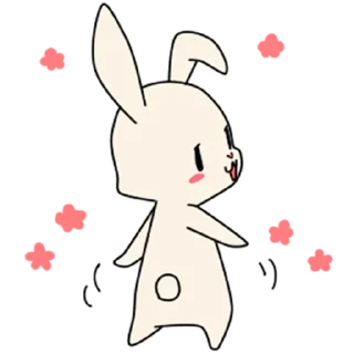 🍑 emoji Милый кролик @nyasticks Telegram sticker 23 of 30