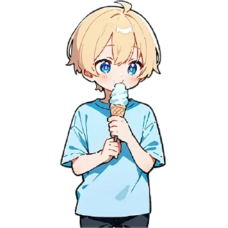 🍦 emoji Милый Блондин @Nyasticks Telegram sticker 22 of 33