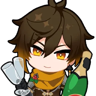 🥂 emoji Zhongli Supremacy Telegram sticker 11 of 14