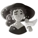 😭 emoji Audrey Glamour Telegram sticker 18 of 20