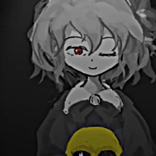 🖌️ emoji ♡Девушка с синим цветком.♡ Telegram sticker 11 of 39