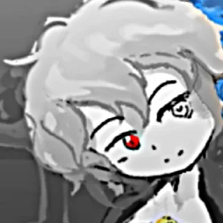 🖌️ emoji ♡Девушка с синим цветком.♡ Telegram sticker 17 of 39