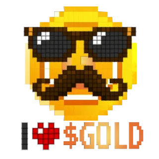 ❤️ emoji The $GOLD Coin Telegram sticker 5 of 13