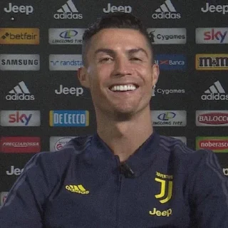 🤍 emoji @ckute : CR7. Telegram sticker 15 of 120