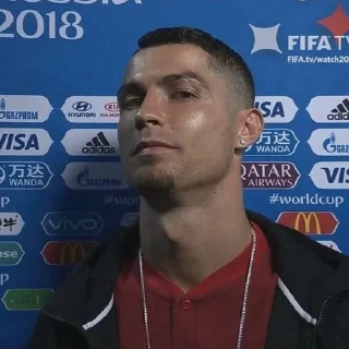 🤍 emoji @ckute : CR7. Telegram sticker 20 of 120