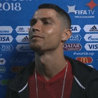 🤍 emoji @ckute : CR7. Telegram sticker 19 of 120