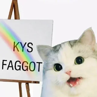 🏳‍🌈 emoji Faggot Hate Telegram sticker 17 of 90