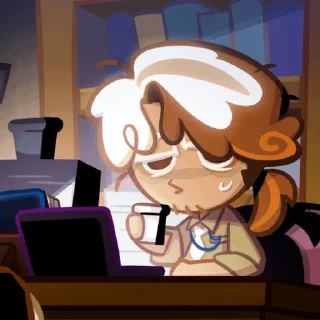 🥱 emoji cappuccino cookies Telegram sticker 22 of 25