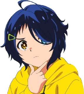 🤔 emoji Wonder Egg Priority Telegram sticker 22 of 77