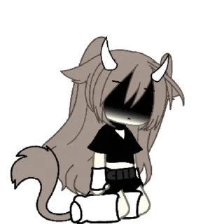 😕 emoji Гача лайф Telegram sticker 9 of 36