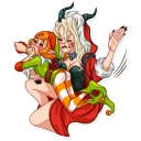 😡 emoji Lady Krampus Telegram sticker 13 of 30