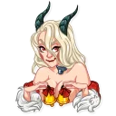 🔔 emoji Lady Krampus Telegram sticker 15 of 30