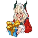 🎁 emoji Lady Krampus Telegram sticker 24 of 30
