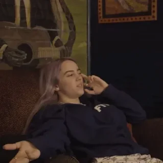 🕸 emoji # Billie Eilish - @GGGG_i 🕸 Telegram sticker 8 of 45