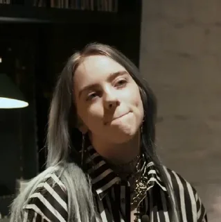 🕸 emoji # Billie Eilish - @GGGG_i 🕸 Telegram sticker 20 of 45
