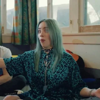 🕸 emoji # Billie Eilish - @GGGG_i 🕸 Telegram sticker 12 of 45